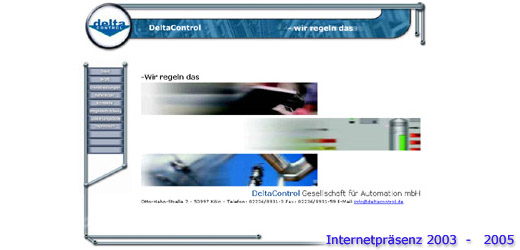 Webseite 2003 - 2005